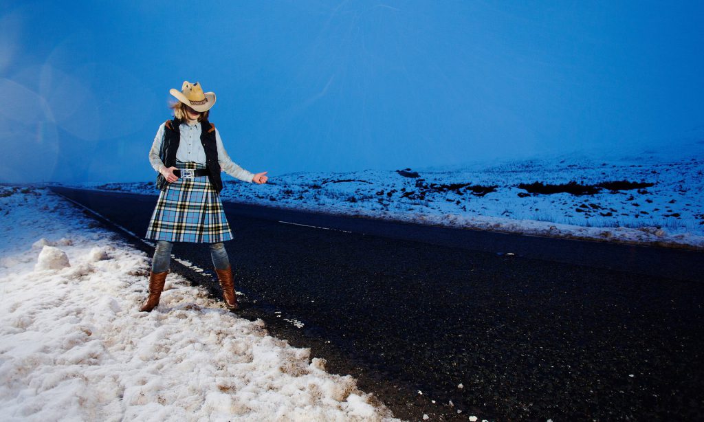 Hitchhiking Cowgirl