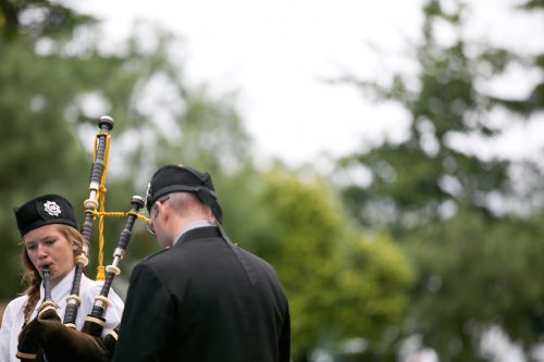 Female Scottish Bagpiper